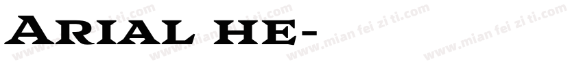 Arial he字体转换